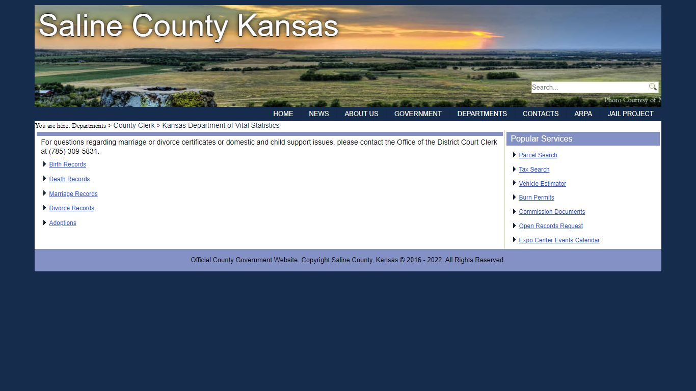 Saline County Kansas > Departments > County Clerk > Kansas Department ...